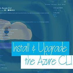 Cloud Drops - Installing, Upgrading and Auto-Upgrading the Azure CLI